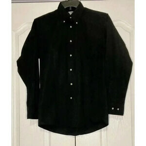 Edwards Men's Black Long Sleeve Button Up Dress Shirt Style 1280-010 Size‎ S 33